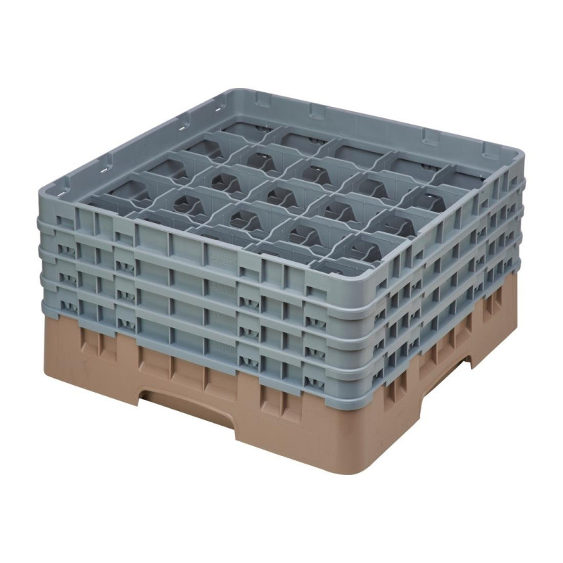 Casillero de vasos 25 compartimentos Camrack beige Altura máxima 215mm - Cambro - Fourniresto