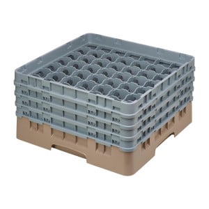 Casillero para Vasos 49 Compartimentos Camrack Beige Altura Máxima 215mm - Cambro - Fourniresto