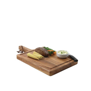 Pequeña tabla de carne de acacia maciza - T&G Woodware - Fourniresto