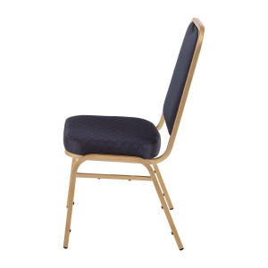 Chaises De Banquet À Dossier Carré Bleues - Lot De 4 - Bolero - Fourniresto