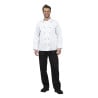 Chaqueta de cocina unisex Chicago de manga larga blanca talla S - Whites Chefs Clothing - Fourniresto