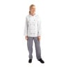 Chaqueta de cocina unisex Chicago de manga larga blanca talla S - Whites Chefs Clothing - Fourniresto