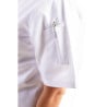 Unisex Chicago Short Sleeve White Chef Jacket Size L - Whites Chefs Clothing - Fourniresto