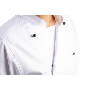 Veste De Cuisine Mixte Chicago Manches Courtes Blanche Taille M - Whites Chefs Clothing - Fourniresto