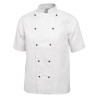 Veste De Cuisine Mixte Chicago Manches Courtes Blanche Taille S - Whites Chefs Clothing - Fourniresto