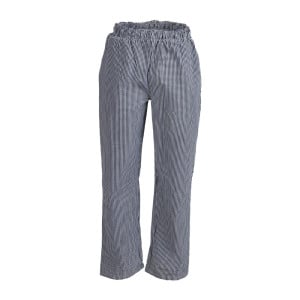 Pantalón de cocina unisex Vegas cuadros pequeños blancos y negros talla L - Whites Chefs Clothing - Fourniresto