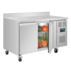 Table Réfrigérée 2 Portes Avec Dosseret - 282 L - Polar - Fourniresto