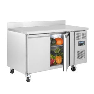 Refrigerated Negative 2-Door Table with Backsplash Series U - 282L - Polar