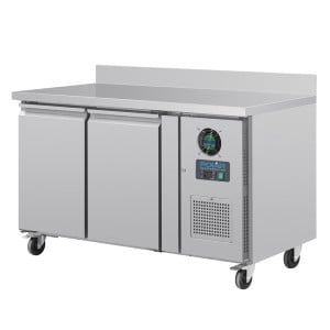 Refrigerated Negative 2-Door Table with Backsplash Series U - 282L - Polar