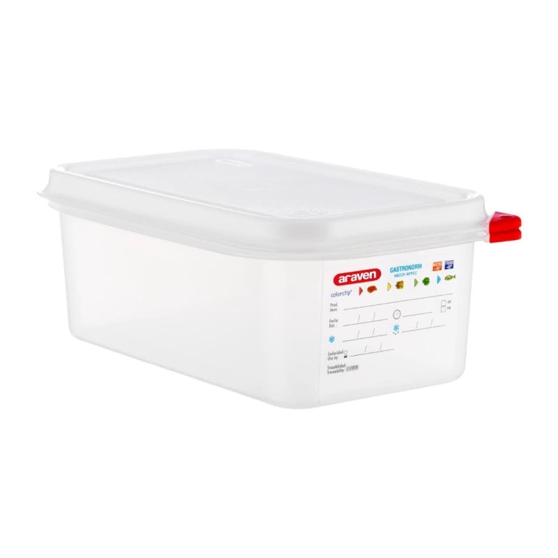 Caja de alimentos GN1/4 2,8L - Lote de 4 - Araven - Fourniresto