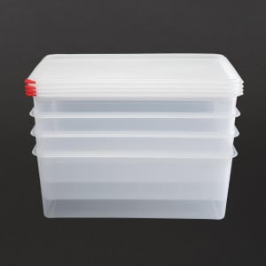 Caja de alimentos GN1/1 28L - Lote de 4 - Araven - Fourniresto