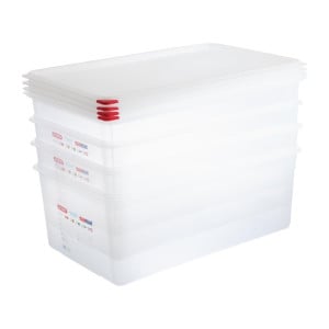 Caja de alimentos GN1/1 28L - Lote de 4 - Araven - Fourniresto