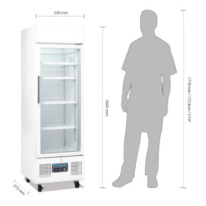 Vitrina refrigerada positiva blanca Serie G - 218 L - Polar - Fourniresto