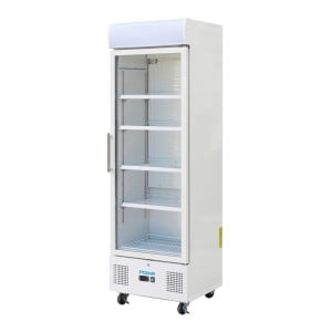 Vitrina refrigerada positiva blanca Serie G - 336 L - Polar - Fourniresto