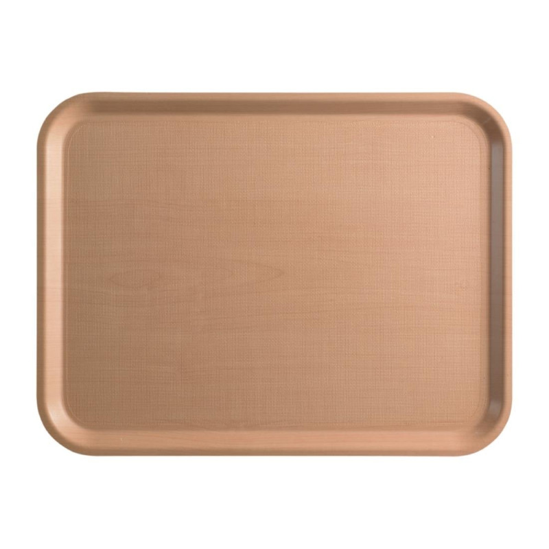 Rectangular Mykonos Birch Laminate Service Tray 430mm - Cambro - Fourniresto