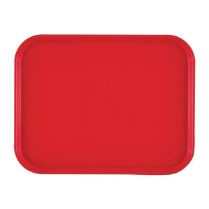 Bandejarectangular de polipropileno para comida rápida roja 410mm - Cambro - Fourniresto