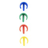 Manche Clipex con Clips Código de Color - L 1370mm - Jantex