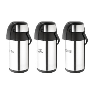 Jarra de bomba para café de acero inoxidable de 3L - Olympia