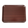 Smooth Laminate Capri Mahogany Tray 430mm - Cambro - Fourniresto