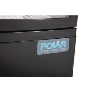 Vitrina refrigerada negra con puertas curvas 86 L - Polar - Fourniresto