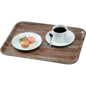 Tablero laminado Superficie con textura de madera de roble oscuro 430 mm - Cambro - Fourniresto