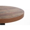 Mesa redonda de efecto madera envejecida - 600mm - Bolero