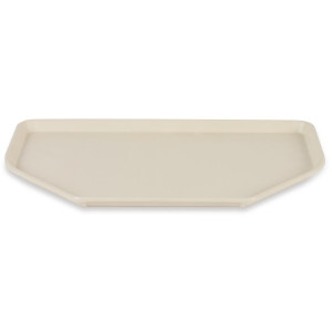 Bandejade servicio de poliéster trapezoidal 500x325mm beige - Roltex - Fourniresto