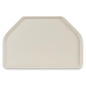 Bandejade servicio de poliéster trapezoidal 500x325mm beige - Roltex - Fourniresto