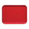 Plateau Nordic 360x280mm Rouge - Roltex - Fourniresto