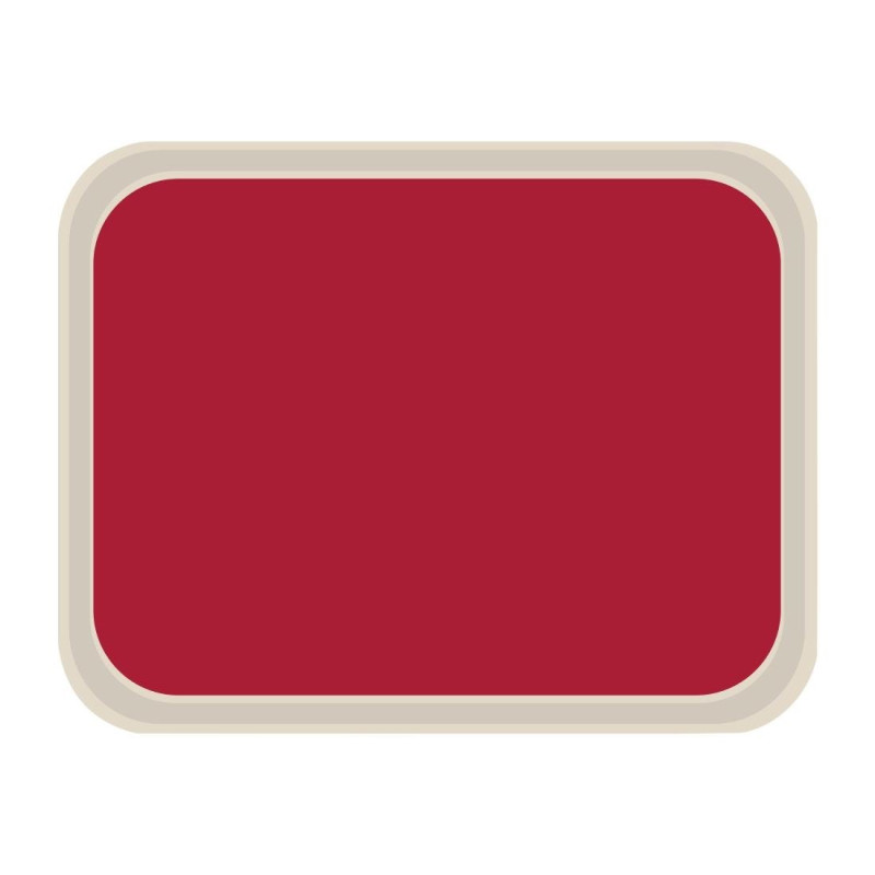 Standard Polyester Service Tray 470x360mm Red - Roltex - Fourniresto