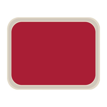 Plateau de Service en Polyester Standard 470x360mm Rouge - Roltex - Fourniresto