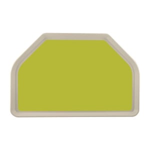 Trapezoidal Polyester Service Tray GN 500x325mm Green - Roltex - Fourniresto