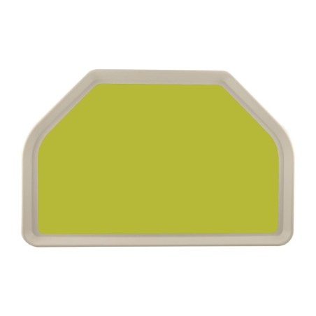 Bandejade servicio de poliéster trapezoidal GN 500x325mm verde - Roltex - Fourniresto