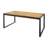 Table Industrielle Rectangulaire Acier et Acacia 180 cm  - Bolero - Fourniresto