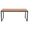 Table Industrielle Rectangulaire Acier et Acacia 180 cm  - Bolero - Fourniresto