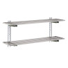 Perforated Stainless Steel Wall Shelf - W 1500 x D 400mm - Gastro M