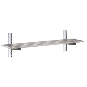 Ajourée Wall Shelf in Stainless Steel - L 1800 x 400mm - Gastro M