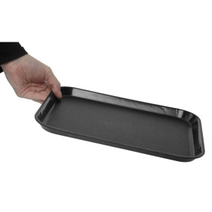 Bandeja rectangular antideslizante de fibra de vidrio EpicTread negro 350mm - Cambro - Fourniresto