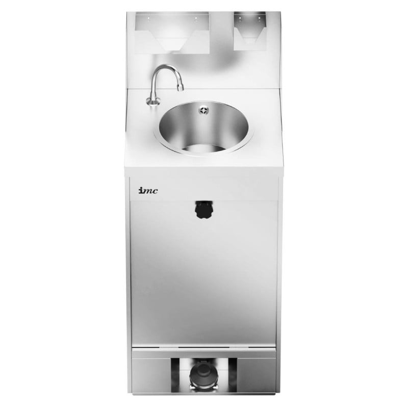 Station De Lavage Des Mains Mobile en Inox - 20L - FourniResto