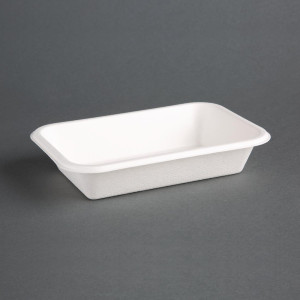 Barquettes en Bagasse Compostables 180mm - Lot de 50 - Fiesta Green