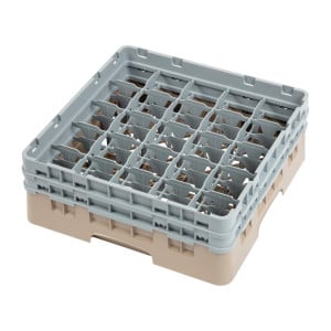 Casillero de vidrio 25 compartimentos Camrack beige Altura-L 500 xP 500mm - Cambro