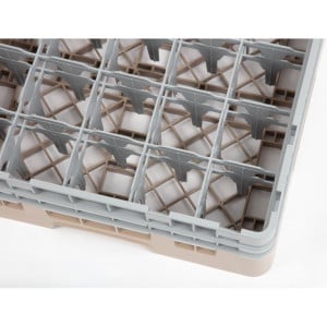 Casillero de vidrio 25 compartimentos Camrack beige Altura-L 500 xP 500mm - Cambro