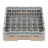 Casillero de cristales 49 compartimentos Camrack beige - L 500 x P 500mm - Cambro