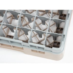 Glass Rack 49 Compartments Camrack Beige - L 500 x W 500mm - Cambro