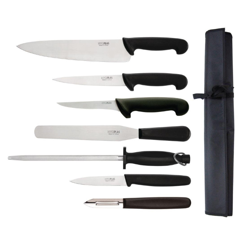 Conjunto de cuchillos para principiantes con cuchillo de cocinero de 265 mm - Hygiplas