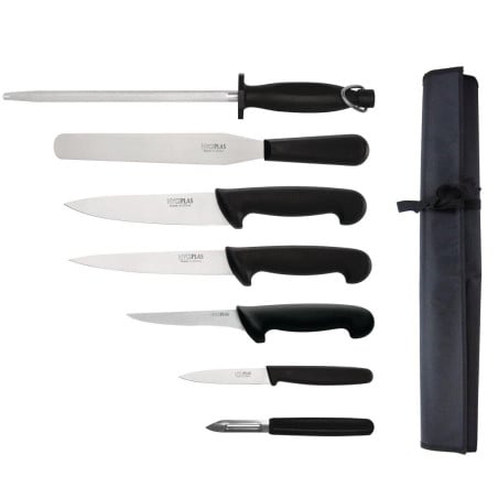 Conjunto de cuchillos para principiantes con cuchillo de chef - 200mm - Hygiplas