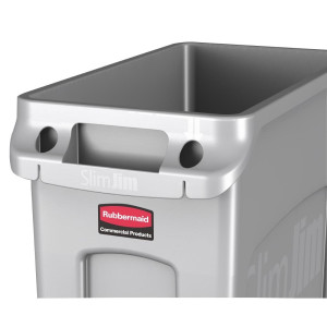 Contenedor Gris Slim Jim - 87L - Rubbermaid