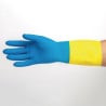 Guantes Impermeables de Protección Química Ligera Azules y Amarillos Mapa 405 - Talla L - Mapa