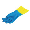 Guantes Impermeables de Protección Química Ligera Azules y Amarillos Mapa 405 - Talla XL - Mapa