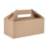 Small Recyclable Kraft Takeaway Boxes - Pack of 125 - Colpac